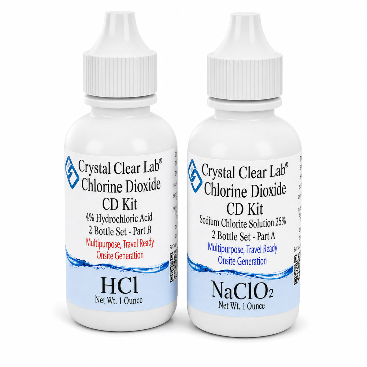 1 oz / HDPE Plastic / 1 Kit (2 bottles)