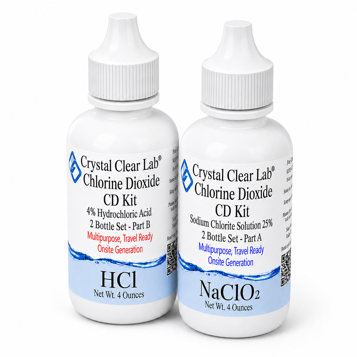 4 oz / HDPE Plastic / 1 Kit (2 bottles)