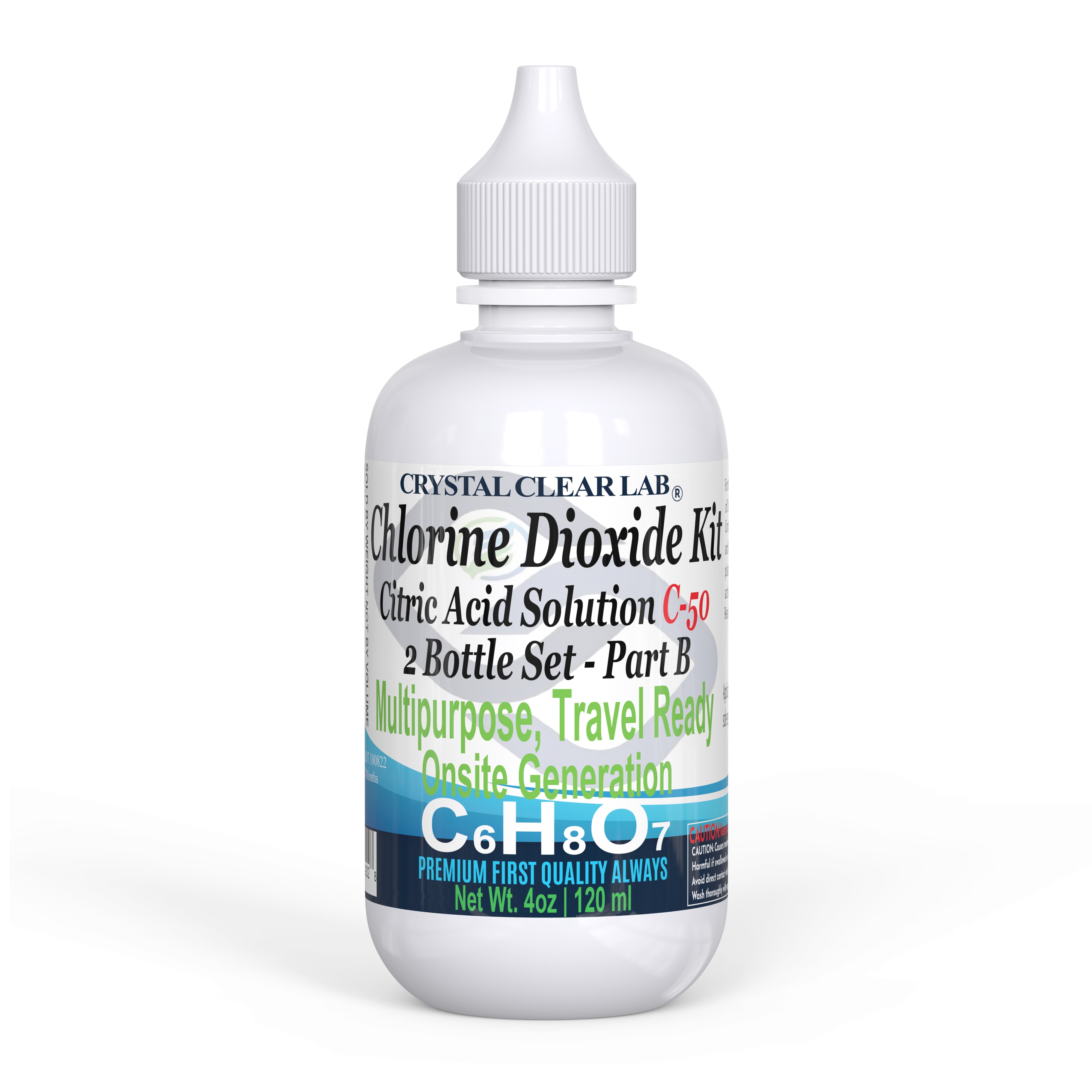 Individual Bottles Sodium Chlorite HCl 4% or 50% Citric Acid