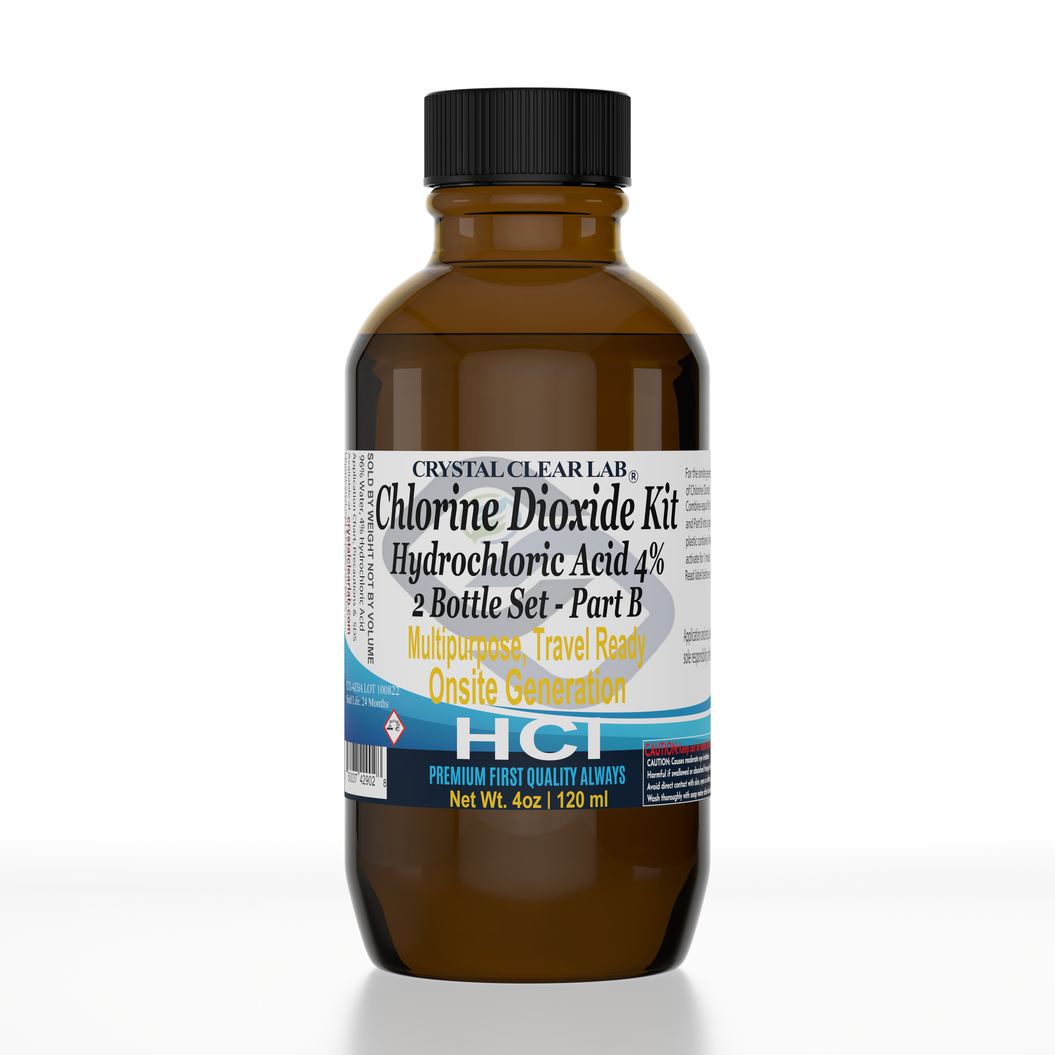 Individual Bottles Sodium Chlorite HCl 4% or 50% Citric Acid