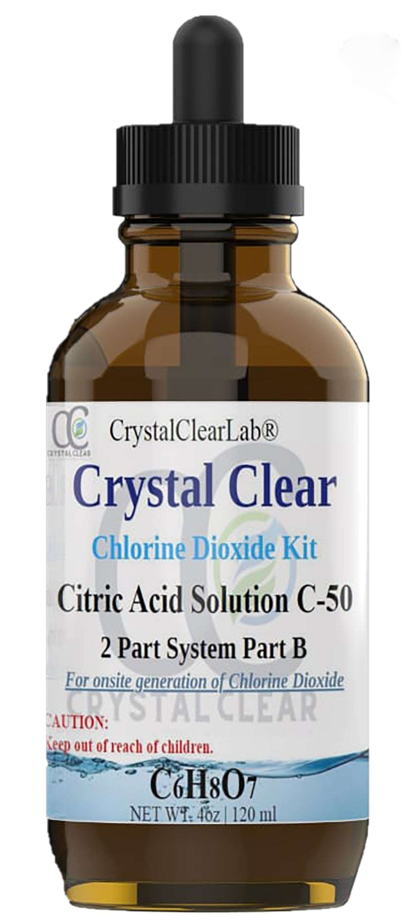 Individual Bottles Sodium Chlorite HCl 4% or 50% Citric Acid