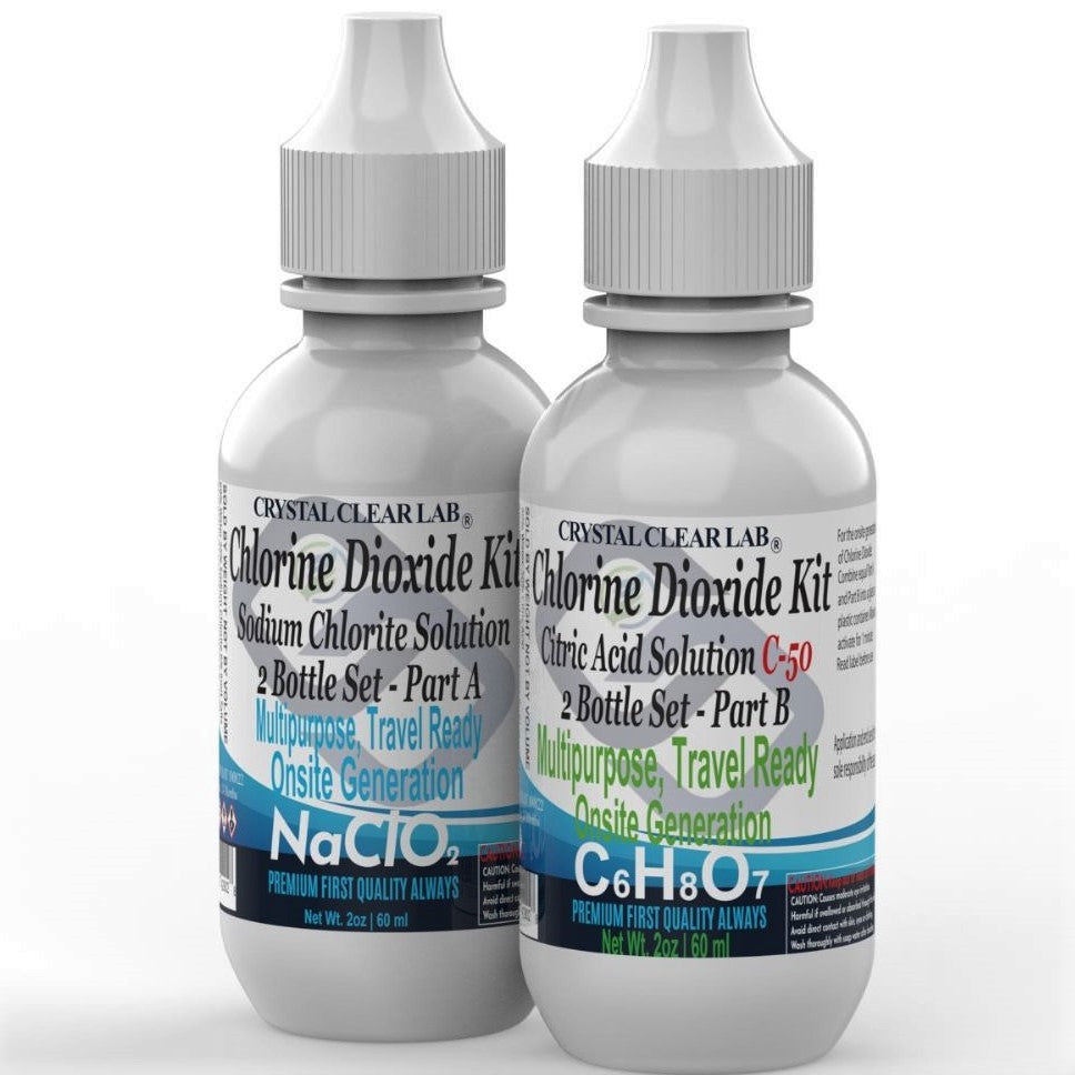 Chlorine Dioxide Kit with Citric Acid 2oz LDPE