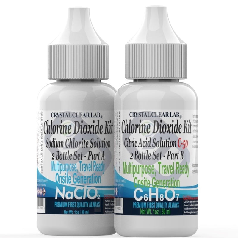 1 Ounce Chlorine Dioxide  Kits Citric Acid Solution