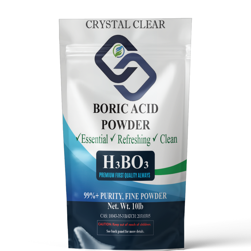 Boric Acid Powder 5 lb Premium, Versatile: Crystal Clear Lab