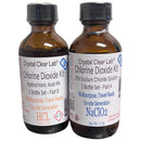 Crystal Clear Chlorine Dioxide Hydrochloric Acid 4-5% (HCl) : Sodium Chlorite 2oz Liquid Set, , 1 Fluid Ounces, Pack of 2