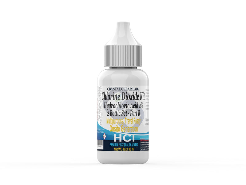 Individual Bottles Sodium Chlorite  HCl 4% or 50% Citric Acid