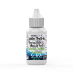 Chlorine Dioxide Kit Citric Acid & Sodium Solution, 2 Part Liquid ,1 Ounce Bottles