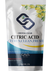 Crystal Clear Citric Acid Powder, Food Grade Citric Acid Crystals Non GMO Bulk for Cleaning Bath Bombs