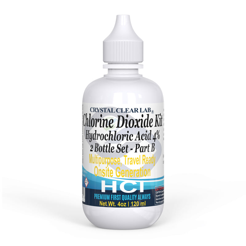 Individual Bottles Sodium Chlorite  HCl 4% or 50% Citric Acid