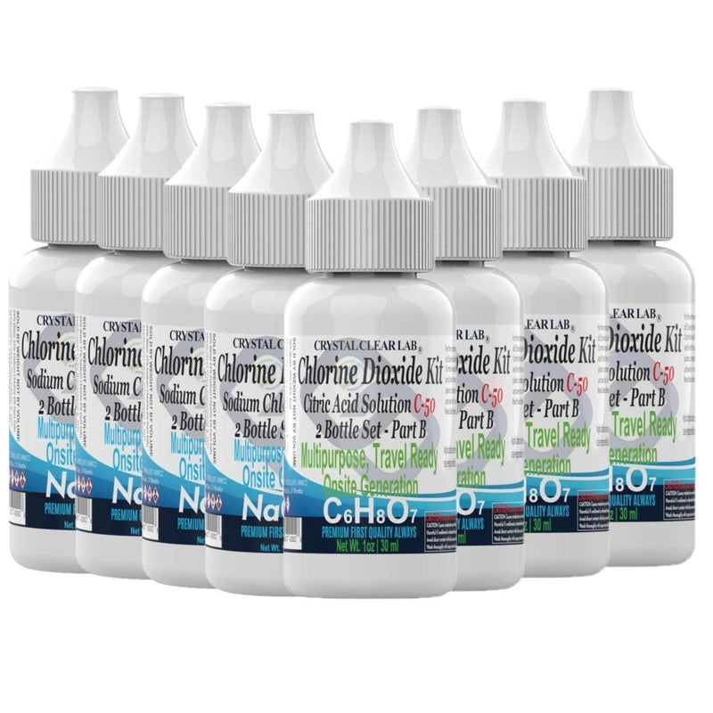 Crystal Clear Chlorine Dioxide Kit Citric Acid 50% Sodium Chlorite ...
