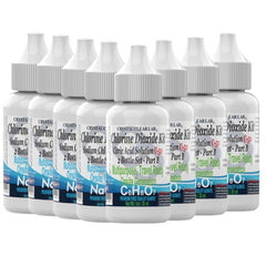 Crystal Clear Chlorine Dioxide Kit Citric Acid 50% Sodium Chlorite Naclo2 pack of 4 HDPE plastic