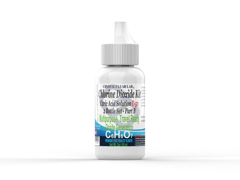 Individual Bottles Sodium Chlorite  HCl 4% or 50% Citric Acid